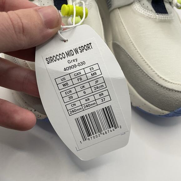 NWT Hey Dude Women’s Size 8 Sirocco Mid Top Sport Sneakers Gray 40909-030 - Picture 8 of 9